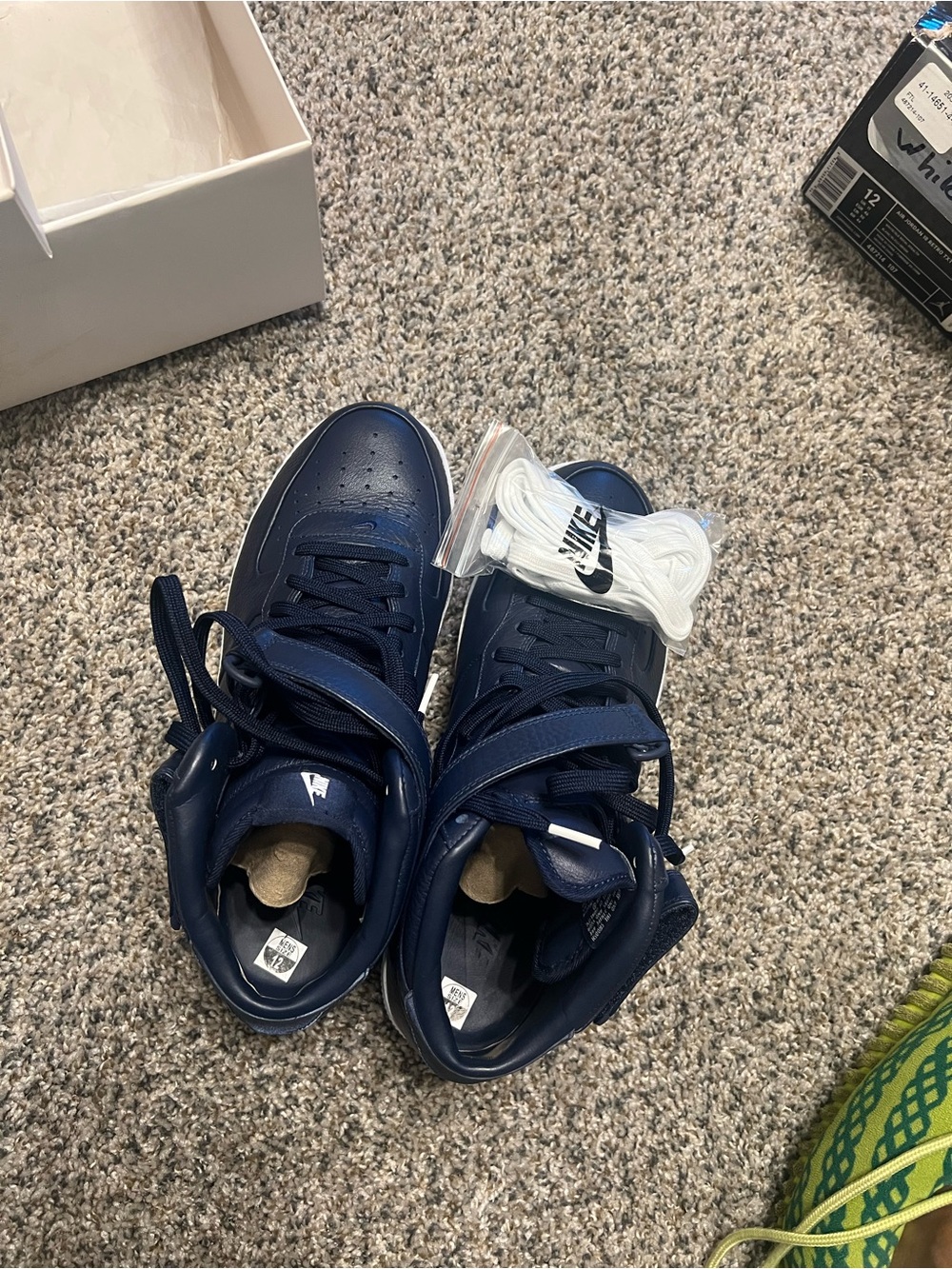 Midtop Navy Blue AF1s